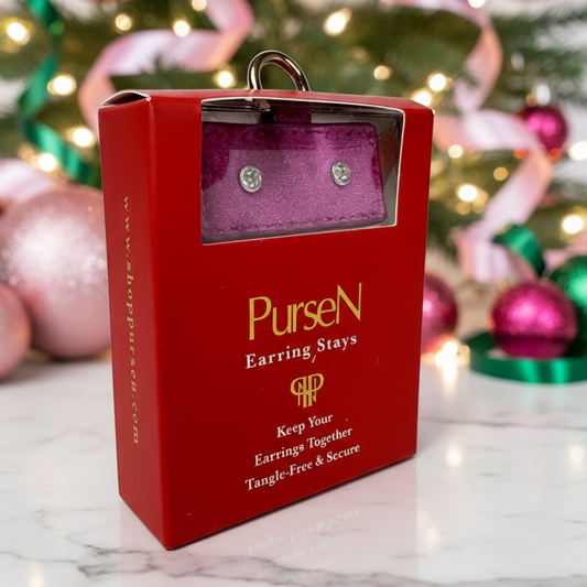 NEW Earring Stays - Fuchsia Velvet