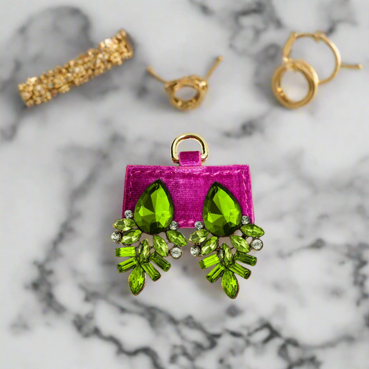 NEW Earring Stays - Fuchsia Velvet