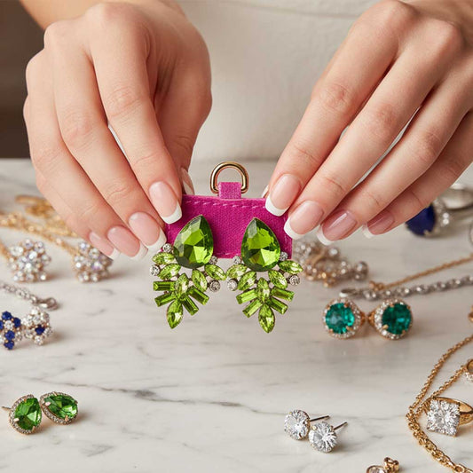 Earring Stays - Fuchsia Velvet