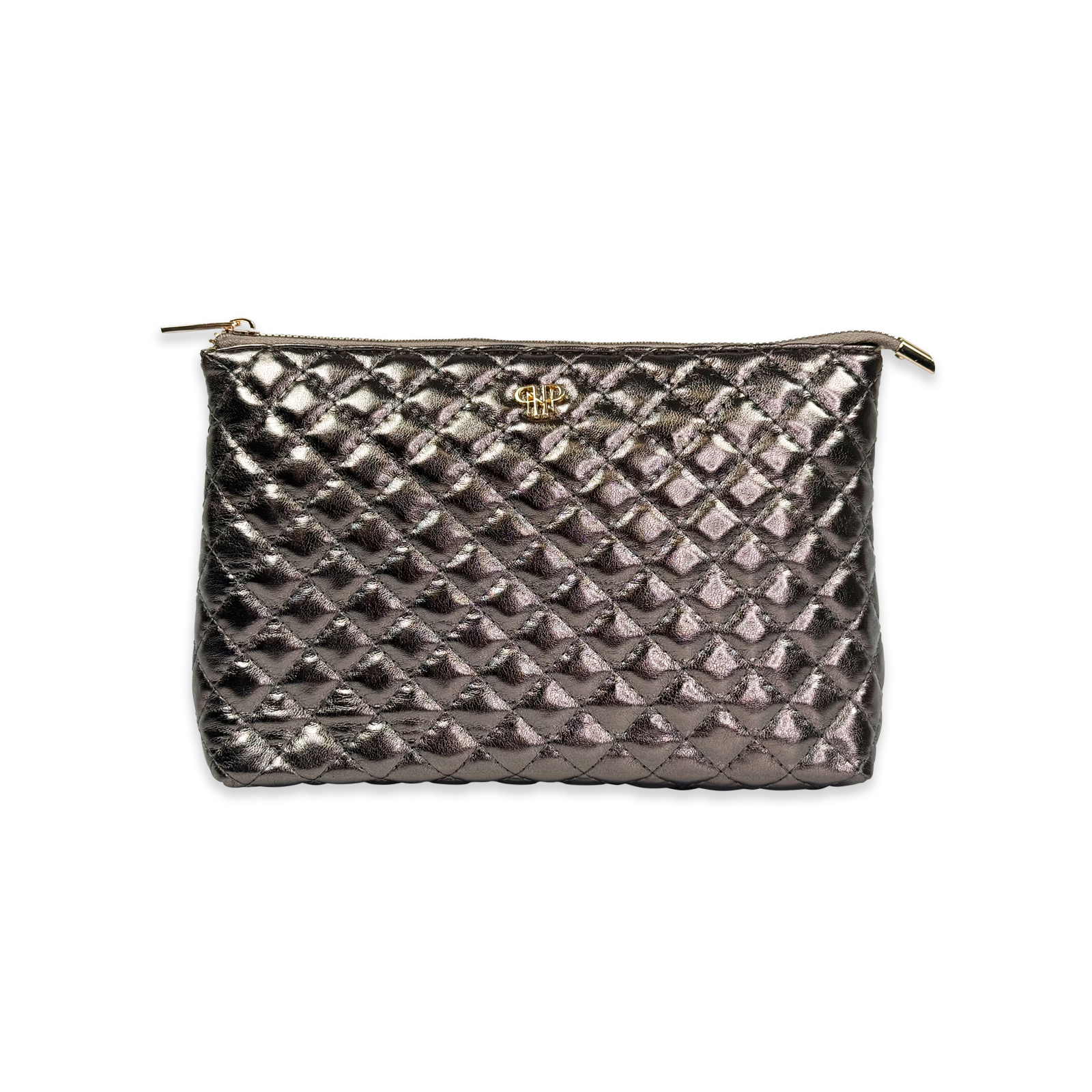 Bronze Quilted Everyday Sleek - SM Makeup Case for your handbag