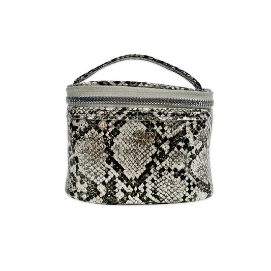 NEW Getaway Jewelry Case - Silver Python