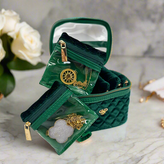 NEW Getaway Jewelry Case - Emerald Velvet