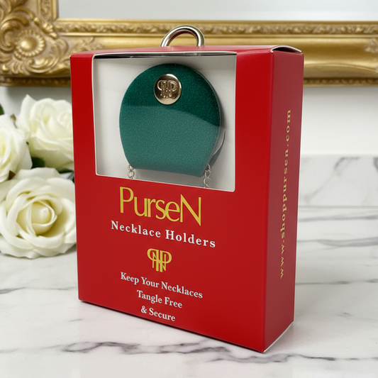 NEW Necklace Holders - Emerald Velvet
