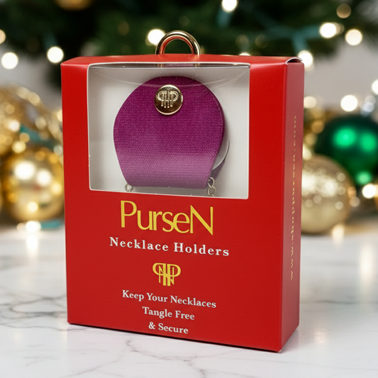 NEW Necklace Holders - Fuchsia Velvet