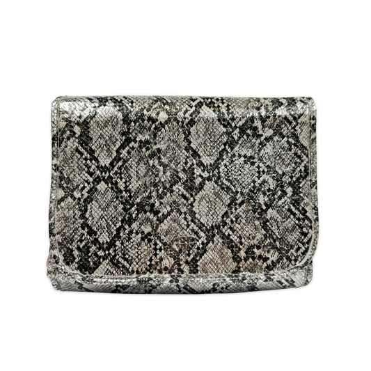 New Classic Toiletry Case - Silver Python
