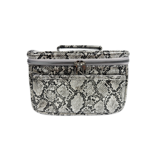 New Classic Train Case - Silver Python