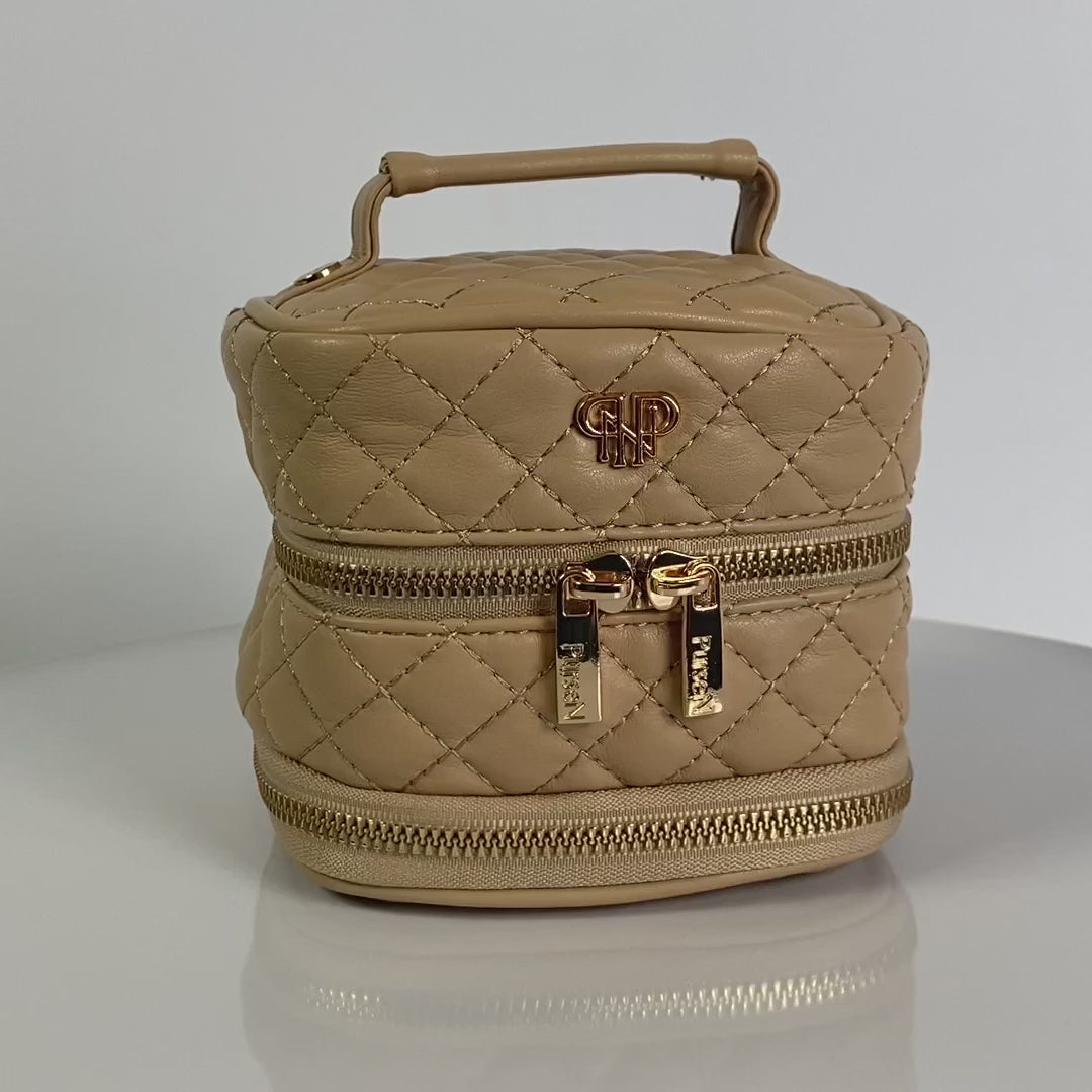Weekender Jewelry Case - Nude Quilted