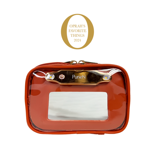 LITTMINI • Lighted Mirror Case • Sunset Orange
