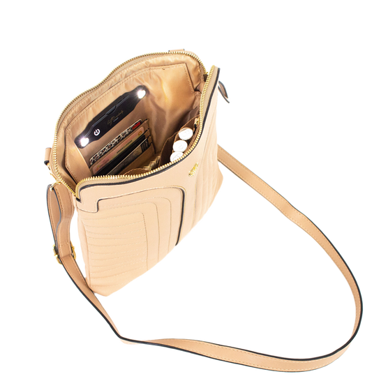 Litt Crossbody Bag - Quilted Nude