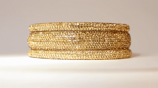 Sundar Bangles • Bollywood Gold Crystal