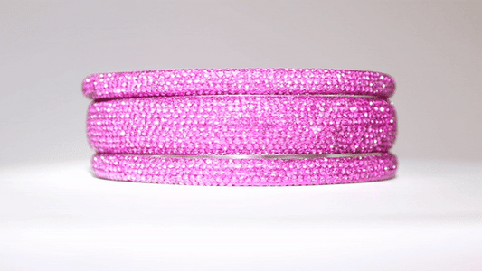 Sundar Bangles • Bollywood Hot Pink Crystal