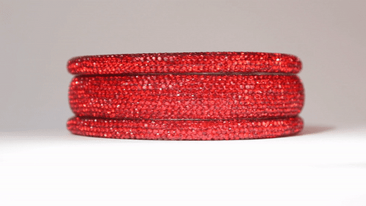 Sundar Bangles • Bollywood Red Crystal