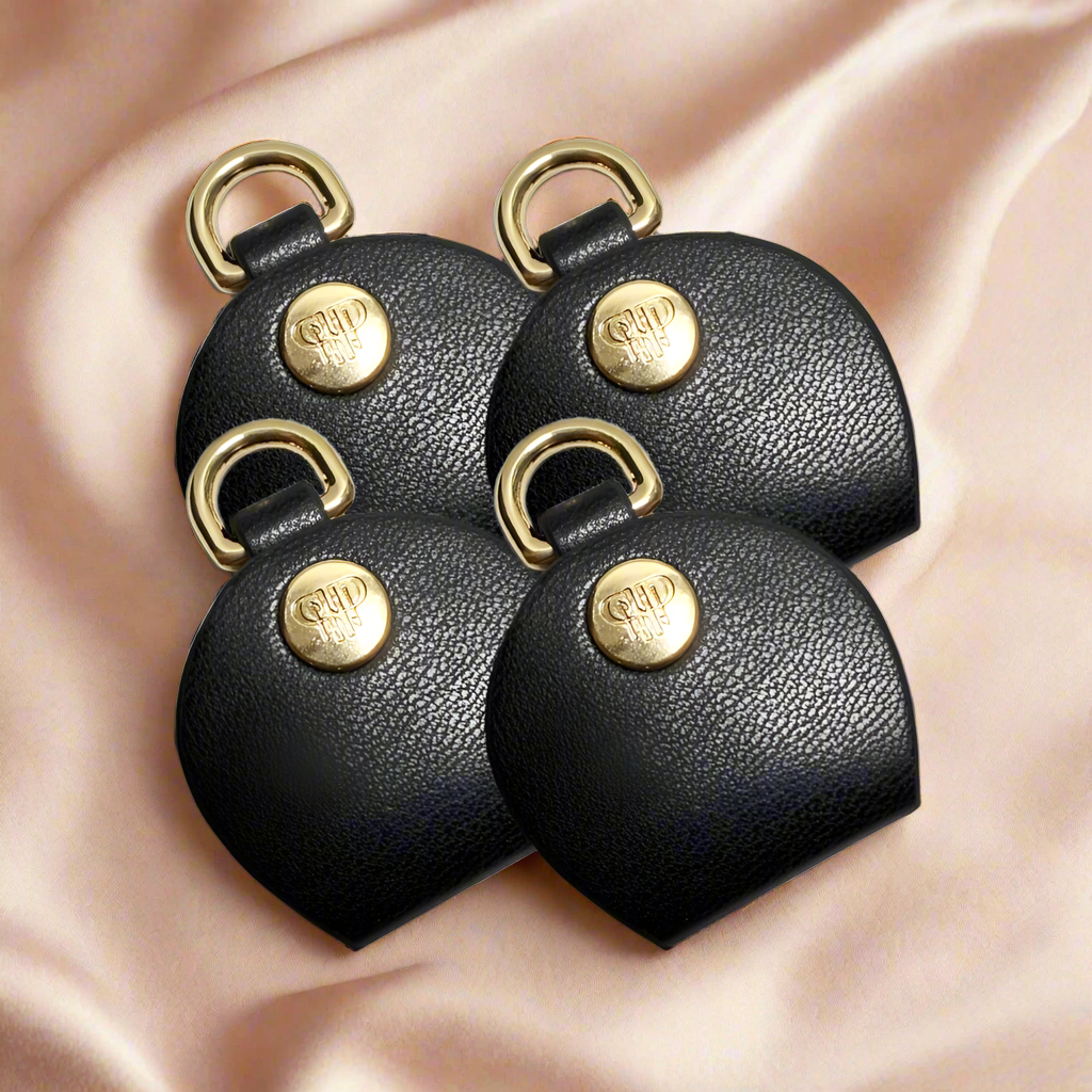 Necklace Holders for Tangle Free Organization - Black Vegan