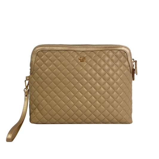 Carryall Pouch - Nude & Gold