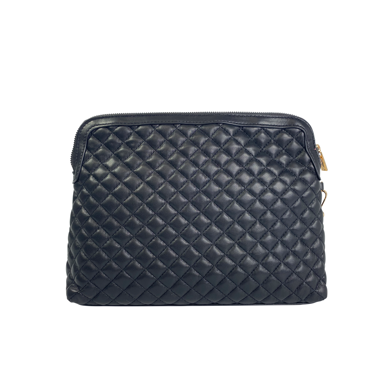 Carryall Travel Makeup Pouch with Wrist Strap - Black – PurseN