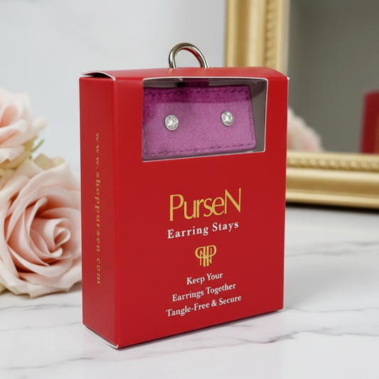 NEW Earring Stays - Fuchsia Velvet