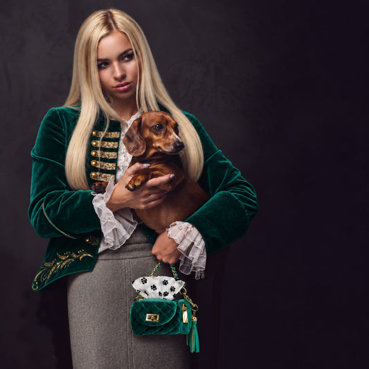 Poochi Crossbody - Emerald Velvet