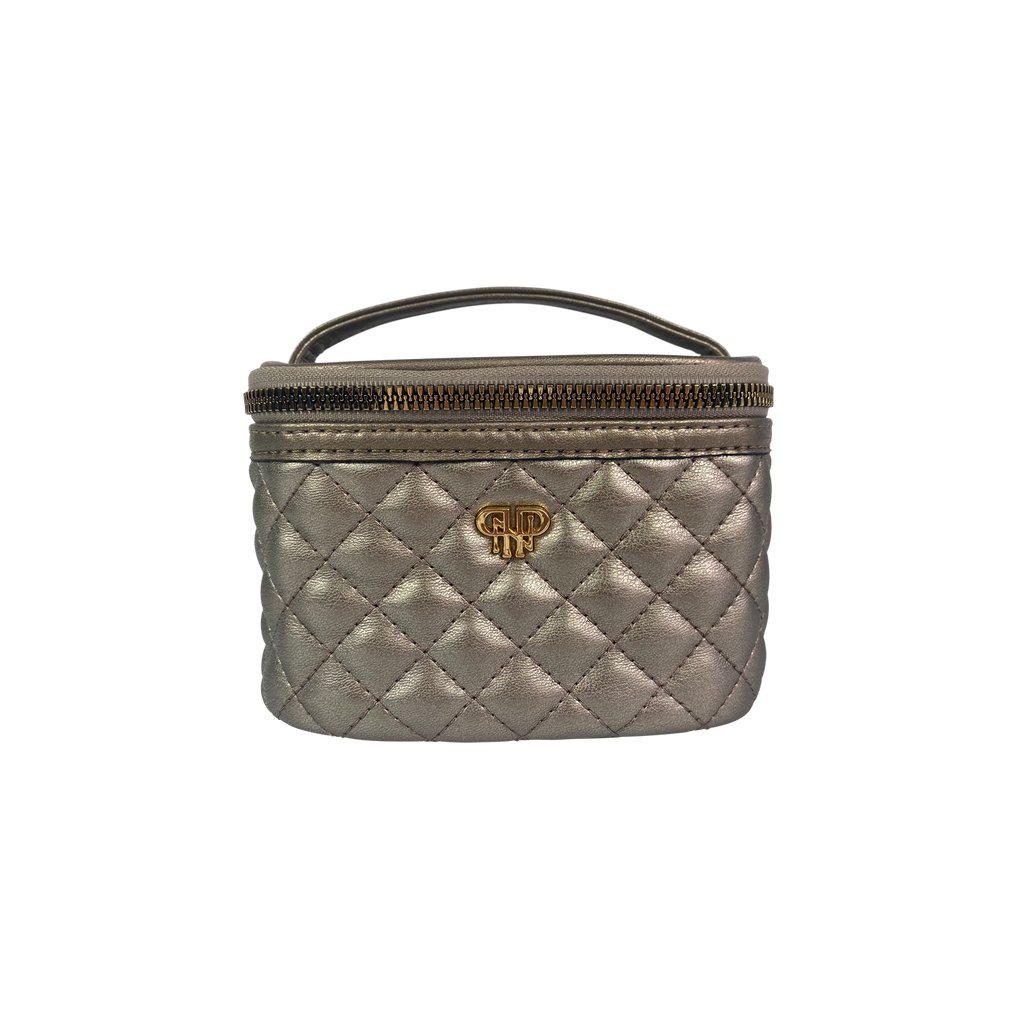 Pursen Getaway Jewelry Case in Natural Luster Quilted