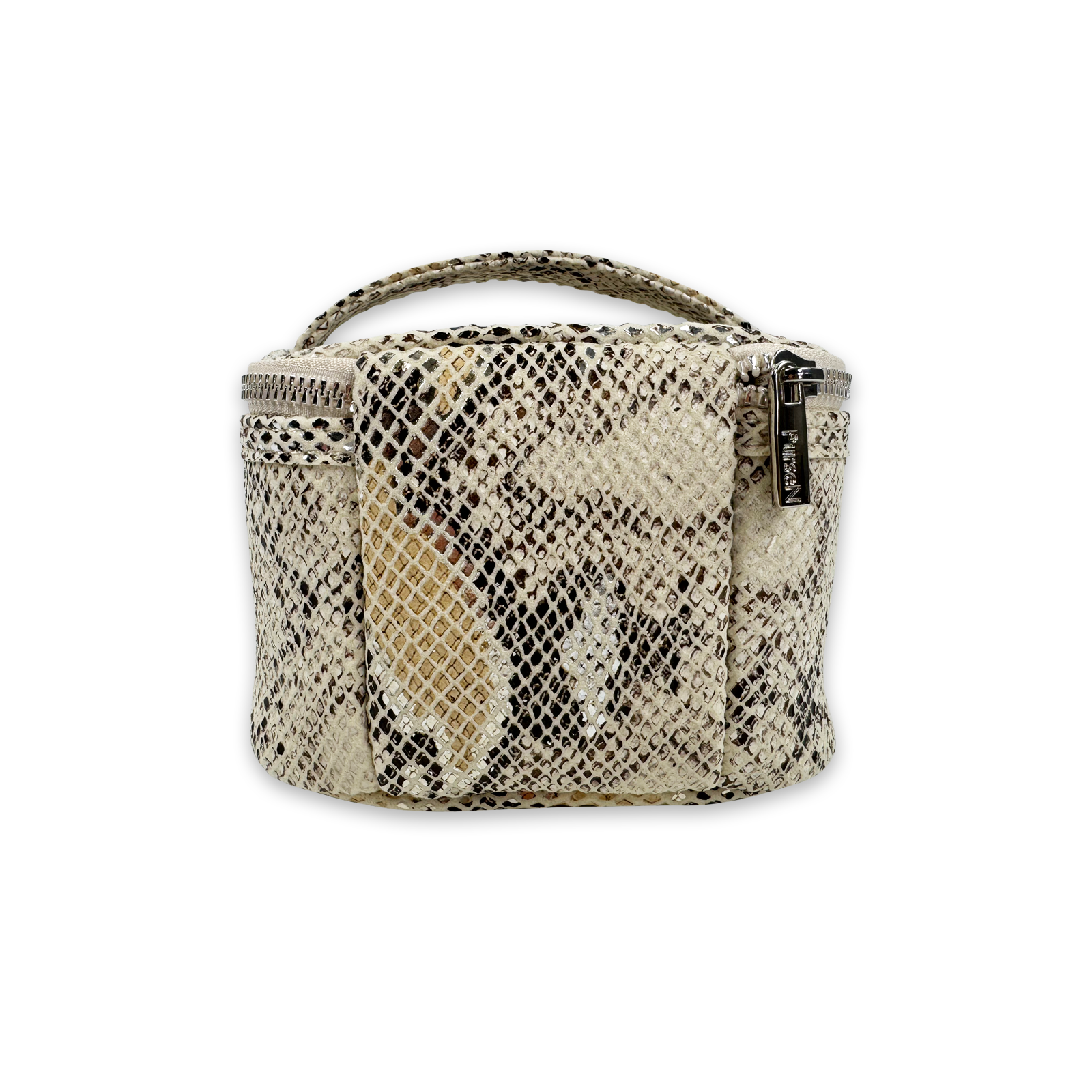 Python Print Travel Jewelry Case w/ 6 Removable Pouches – PurseN