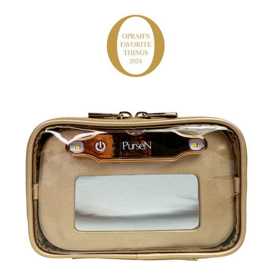 LITTMINI • Lighted Mirror Case • Gold