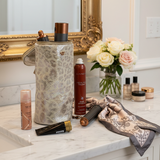 NEW Hot Tools Holder - Glimmer Leopard