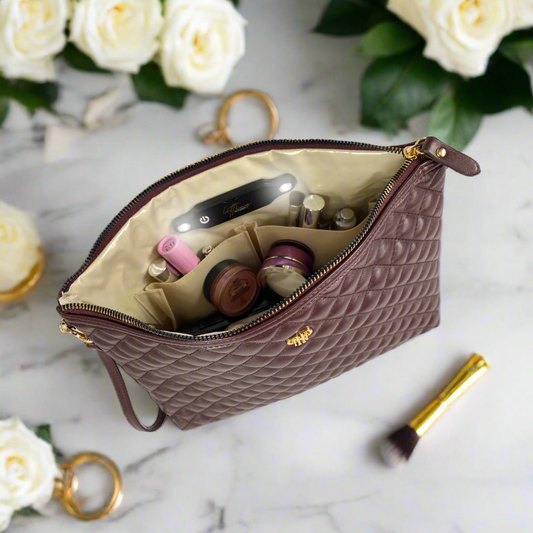 Litt Makeup Case - Chocolate Brown