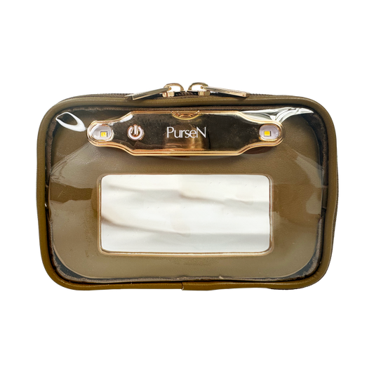 LITTMINI • Lighted Mirror Case • Camel