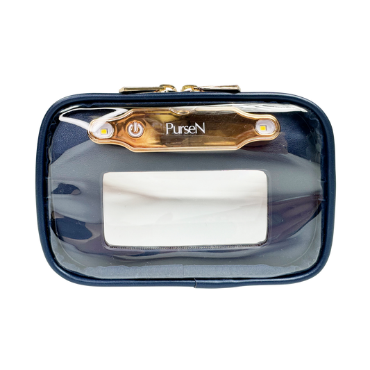 LITTMINI • Lighted Mirror Case • Navy Pearl