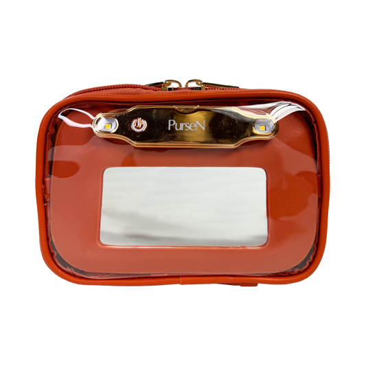 LITTMINI • Lighted Mirror Case • Sunset Orange