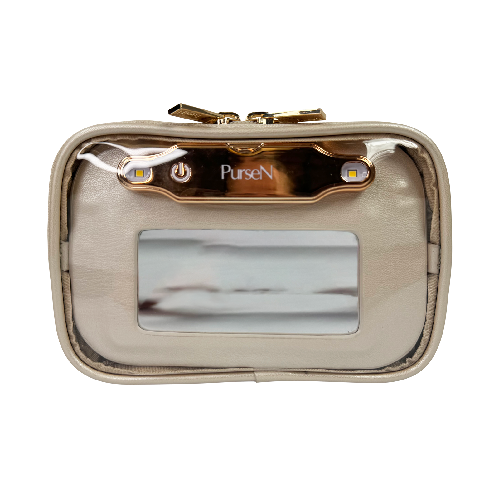 Pursen LITTMINI Lighted Mirror Case Pearl