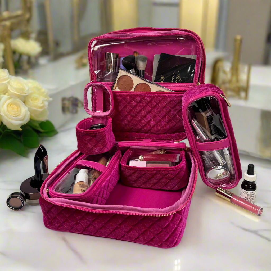 cool makeup travel bags Best Organizer Its a great accessory for women who want to stay organized and look their best on the go. CALPAK Medium Cosmetic Case -