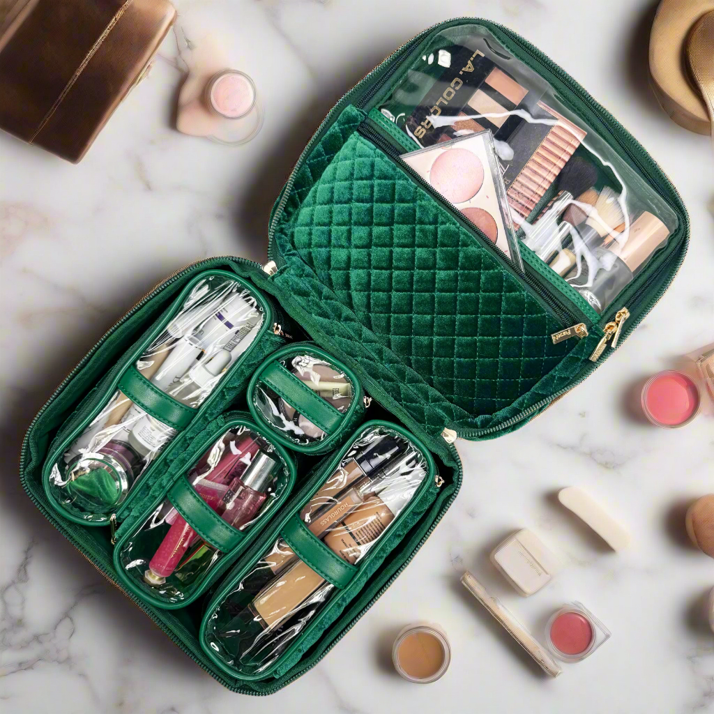PurseN Mini Diva Makeup Case - Emerald Velvet PurseN Mini Diva Makeup Case - Emerald Velvet