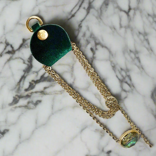 NEW Necklace Holders - Emerald Velvet