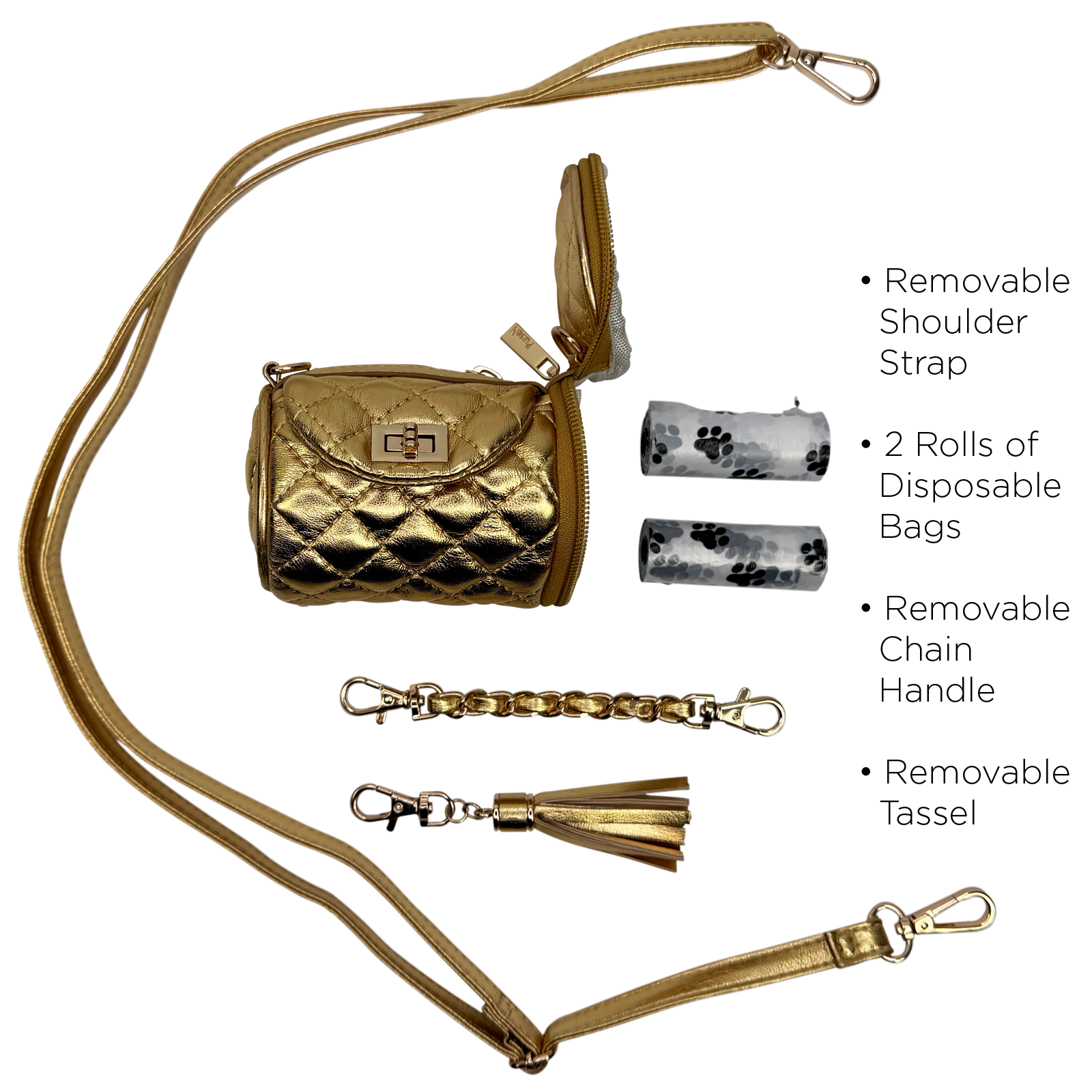 Poochi Crossbody - Chic Dog 'Business' Bag & Treat Organizer – PurseN