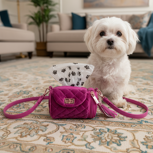 NEW Poochi Crossbody - Fuchsia Velvet