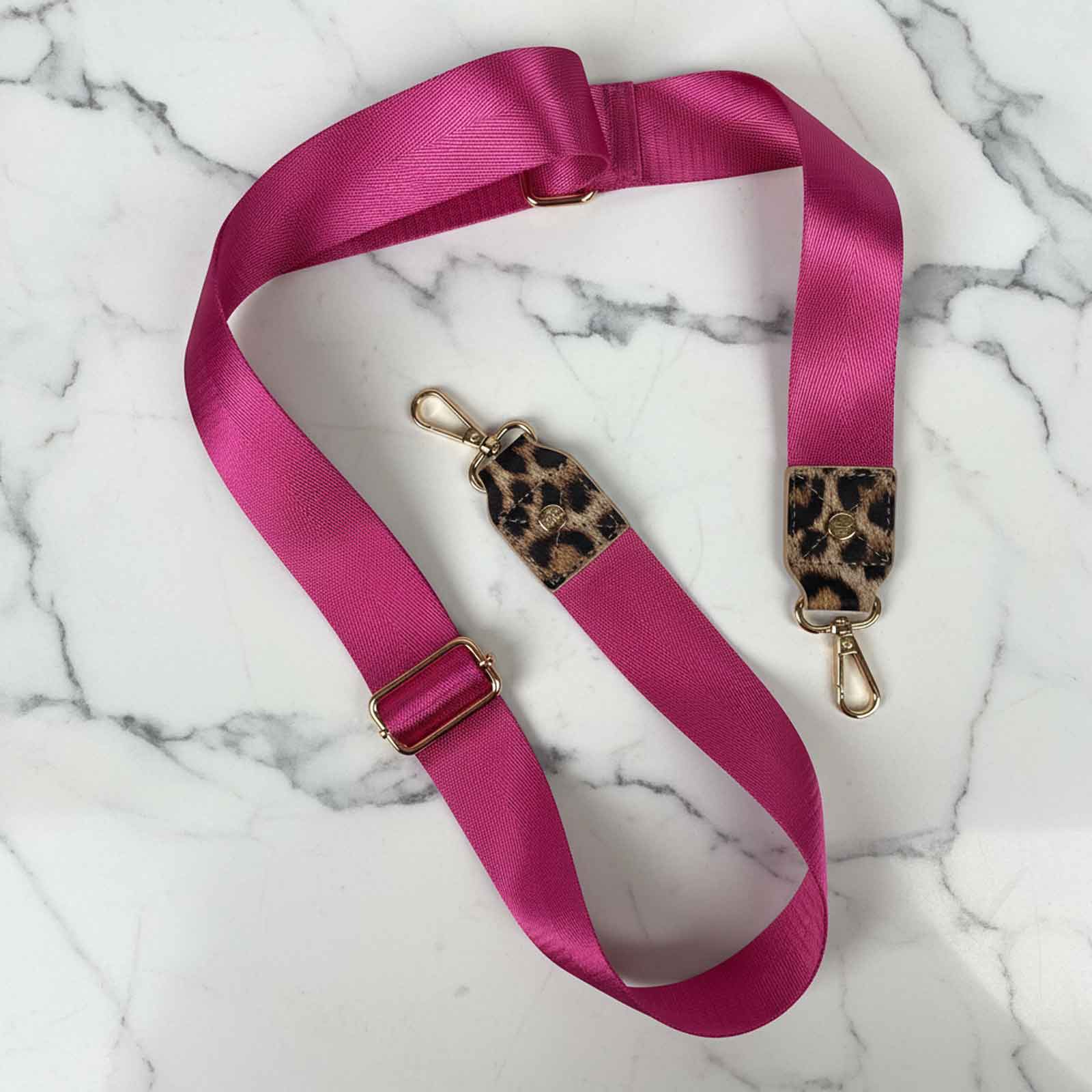 Luxe Duffel Bag - Leopard Print w/ Hot Pink Accents – PurseN