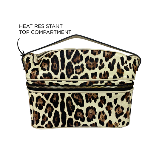 Stylist Travel Bag - Cream Leopard