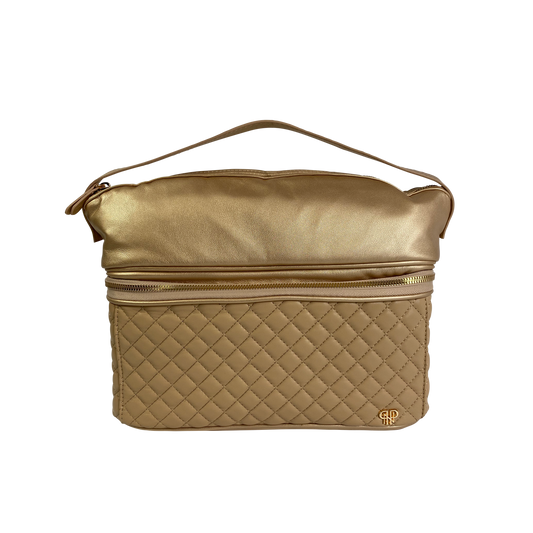 Stylist Travel Bag - Nude & Gold
