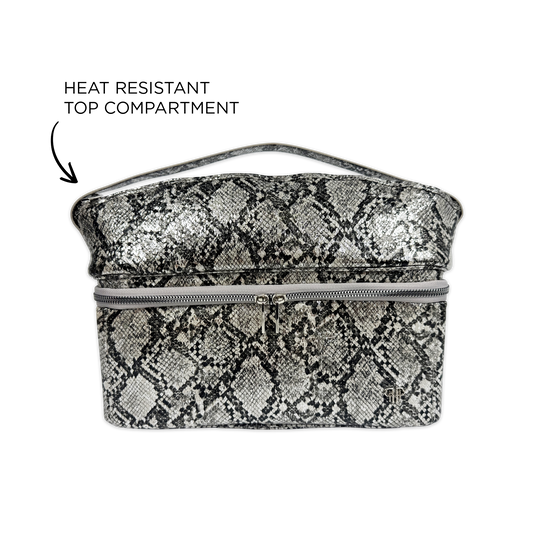 New Stylist Travel Bag - Silver Python
