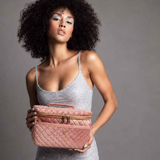 NEW Classic Train Case - Blush Velvet