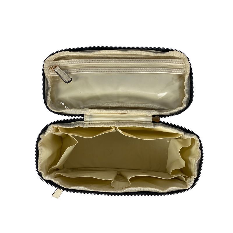 Classic Train Case - Cream Leopard