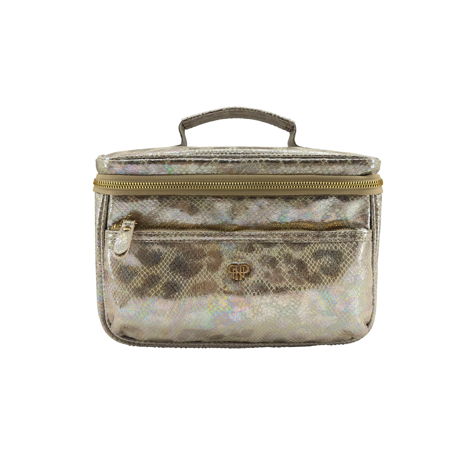 gold elephant print travel makeup bag Colorful Leather Cute Makeup Pouch For Women With Zipper Portable Cosmetic Bags 6.7x3x4.3in : Beauty & Personal Care catching case combines wild style with practical organization Gold leopard print Makeup Bag,
