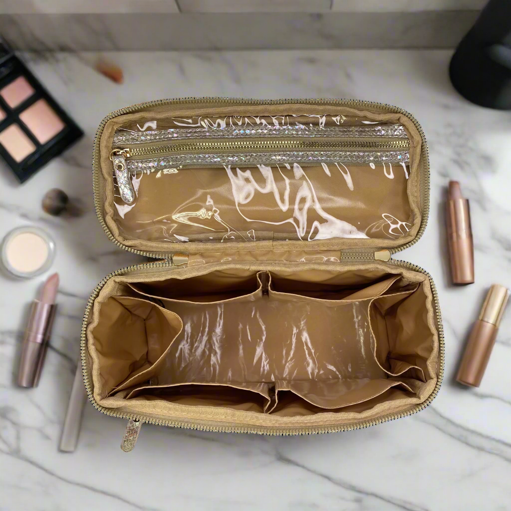 Classic Train Case Glimmer Leopard - Main Image