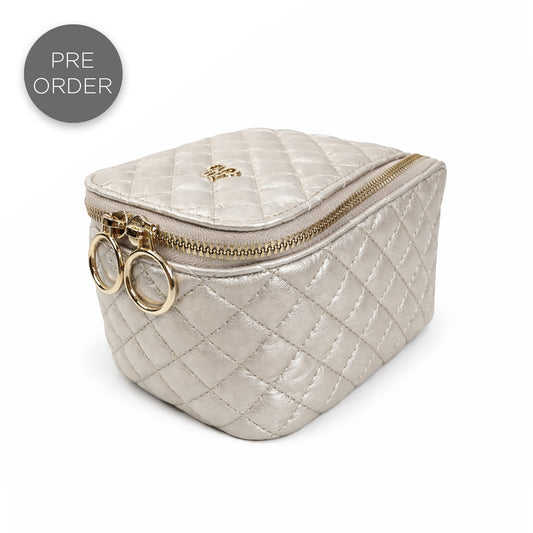 NEW Train Jewelry Case - Pearl Quilted