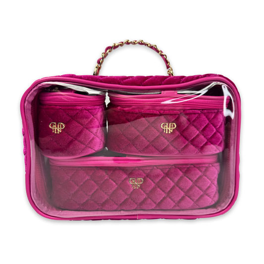 NEW Trio Jet Setter - Fuchsia Velvet