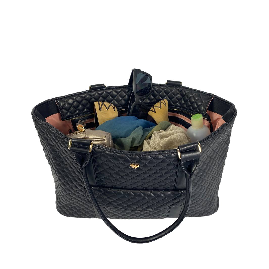 Pursen VIP Travel Tote - Midnight Quilted