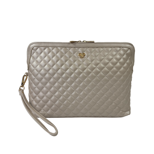 NEW Updated Litt Makeup Case - Pearl Quilted