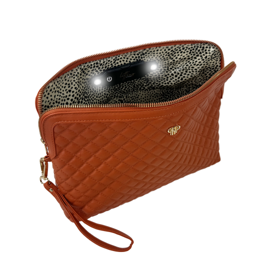 NEW Updated Litt Makeup Case - Sunset Orange