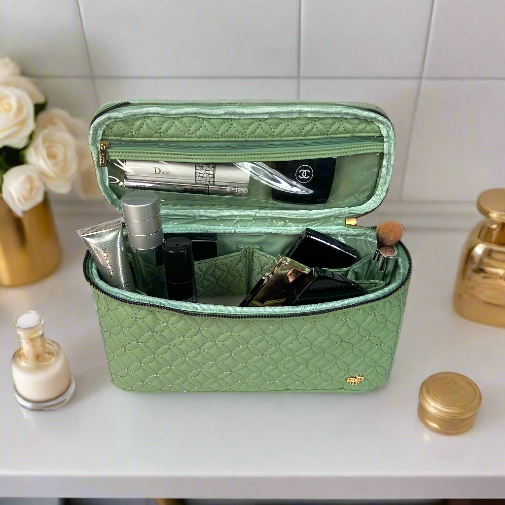 Heat Resistant Travel Bag Hair Styling Tools More Sage Green