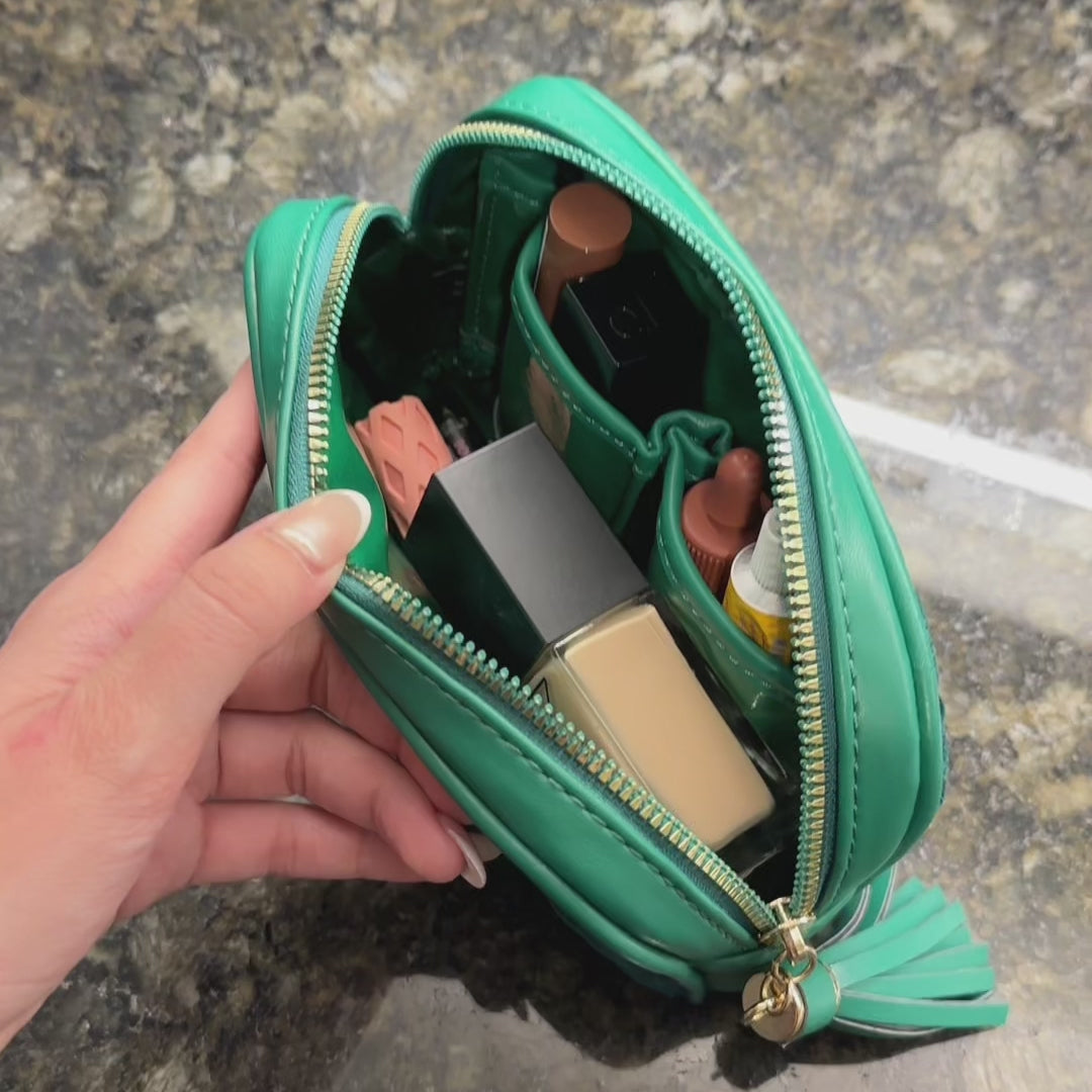 Glam Makeup Case - Emerald Velvet